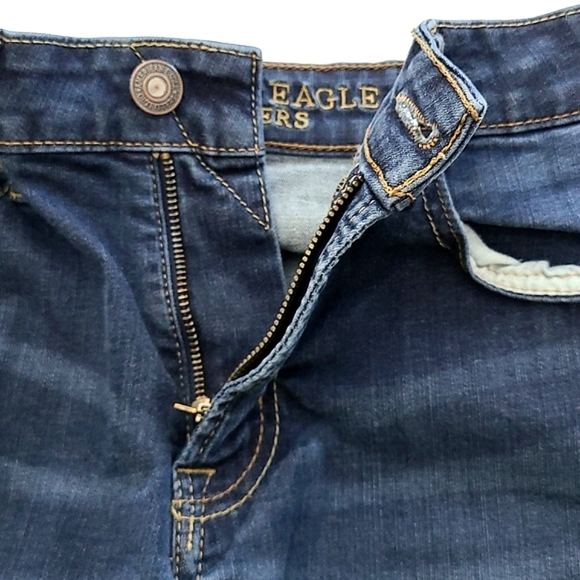 American Eagle Outfitters Men's Jeans Extreme Flex Slim Straight Dark Blue 28X30 - Picture 6 of 14